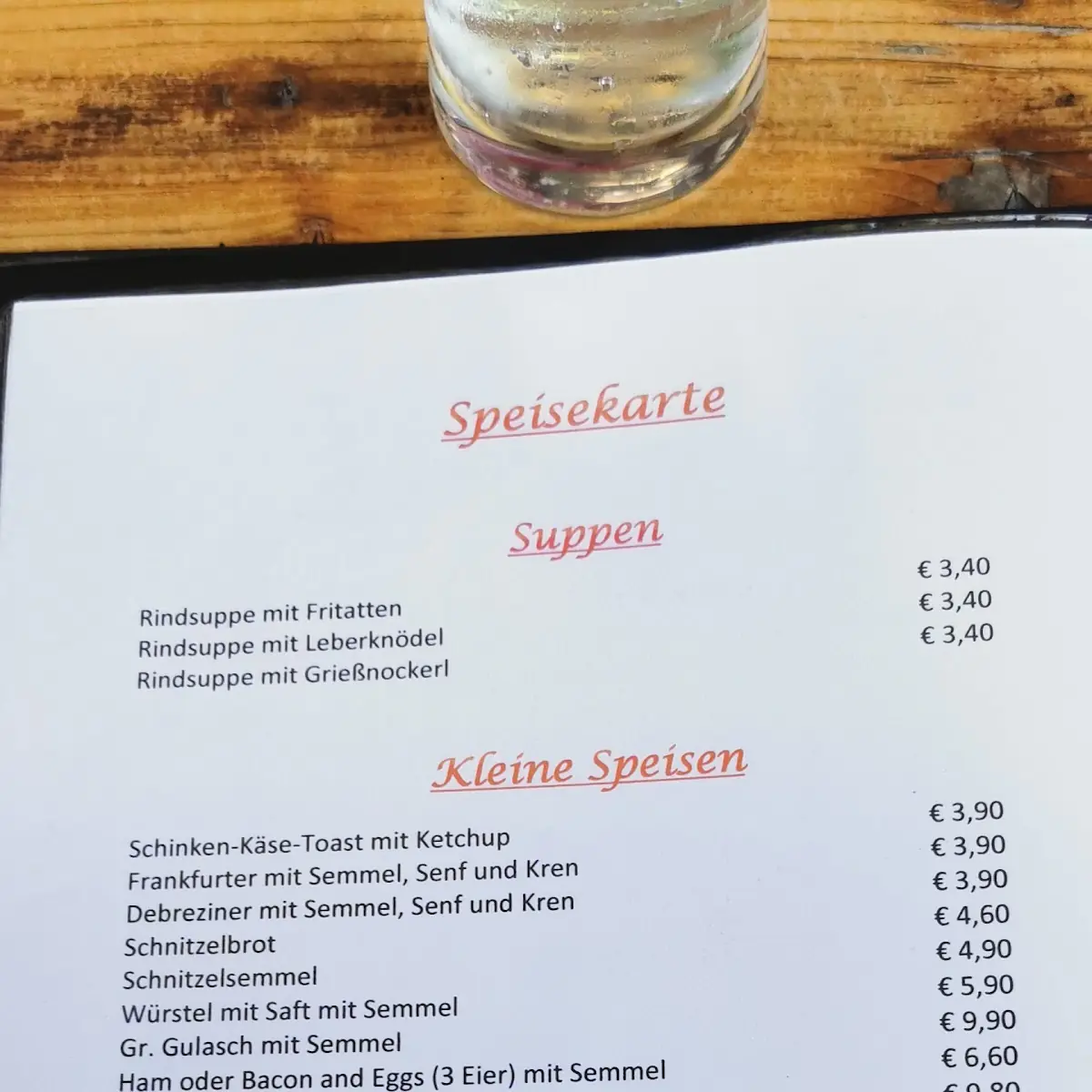 Speisekarte photo 1