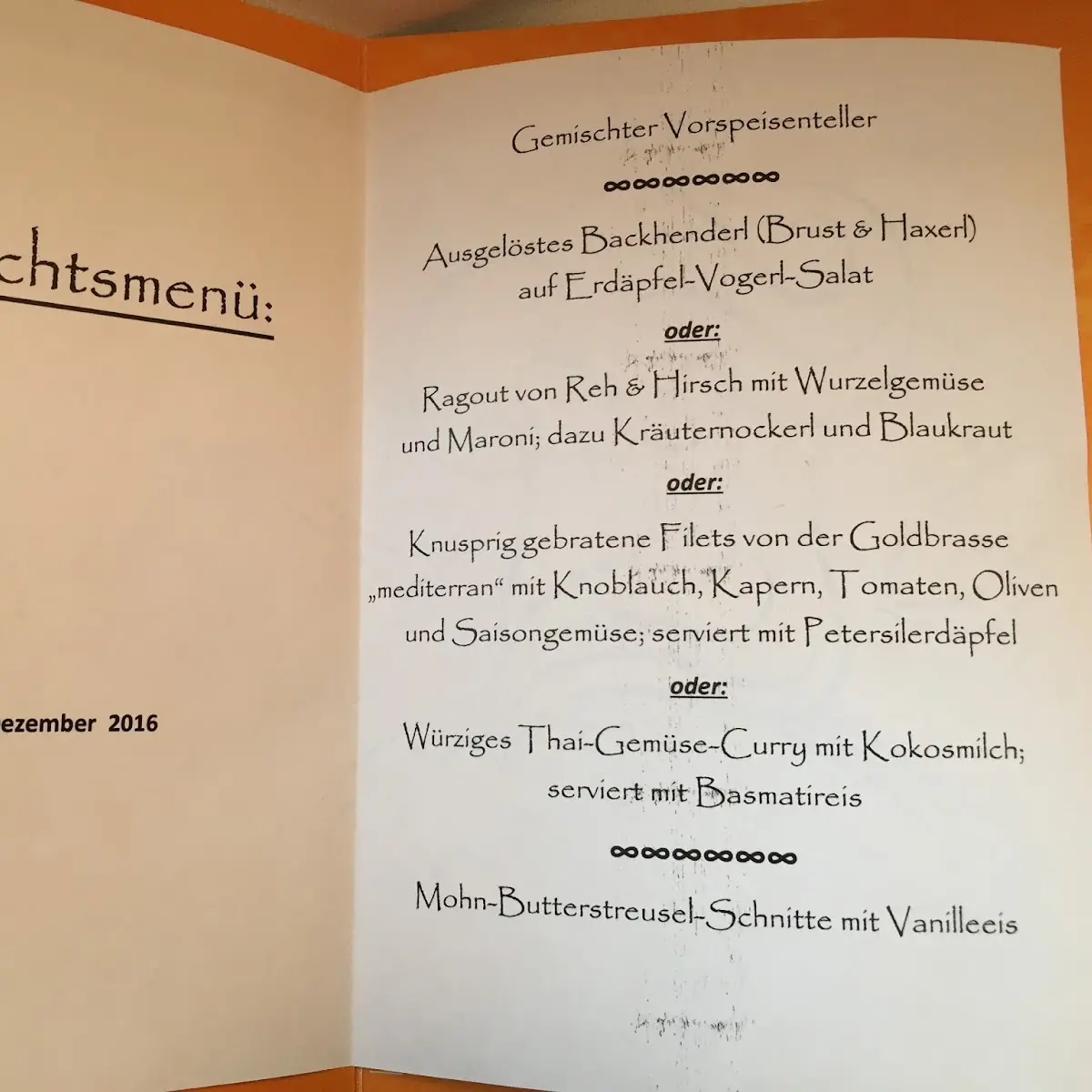 Speisekarte photo 3
