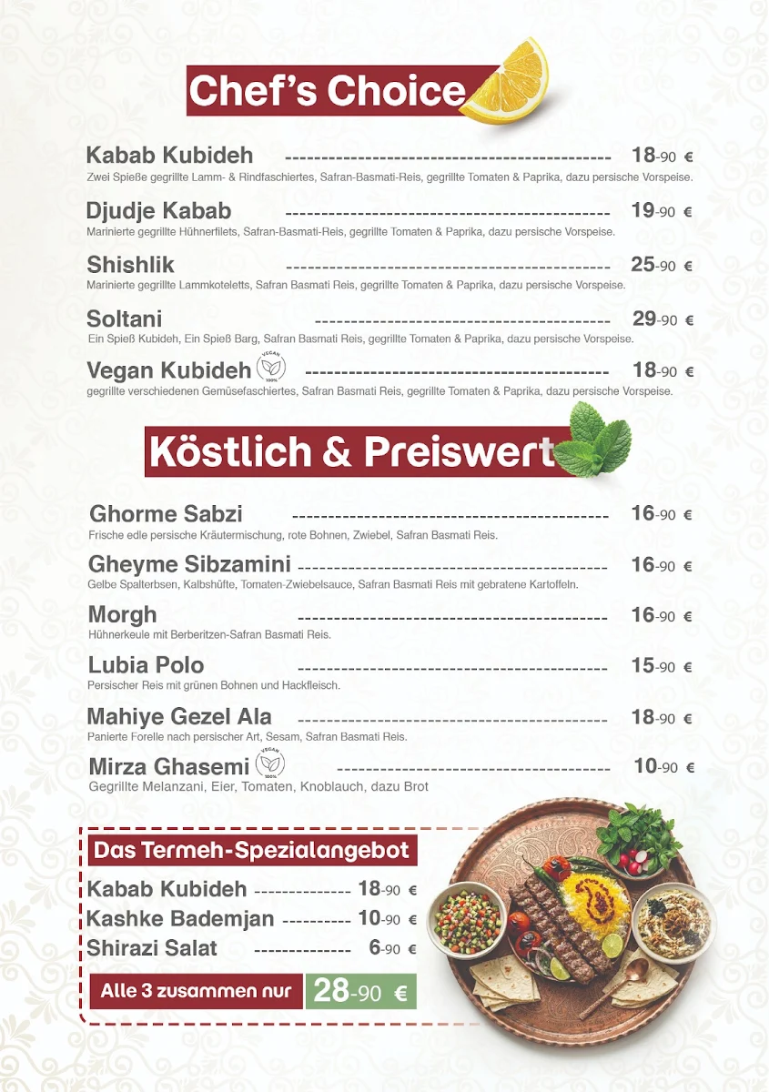 Speisekarte photo 1