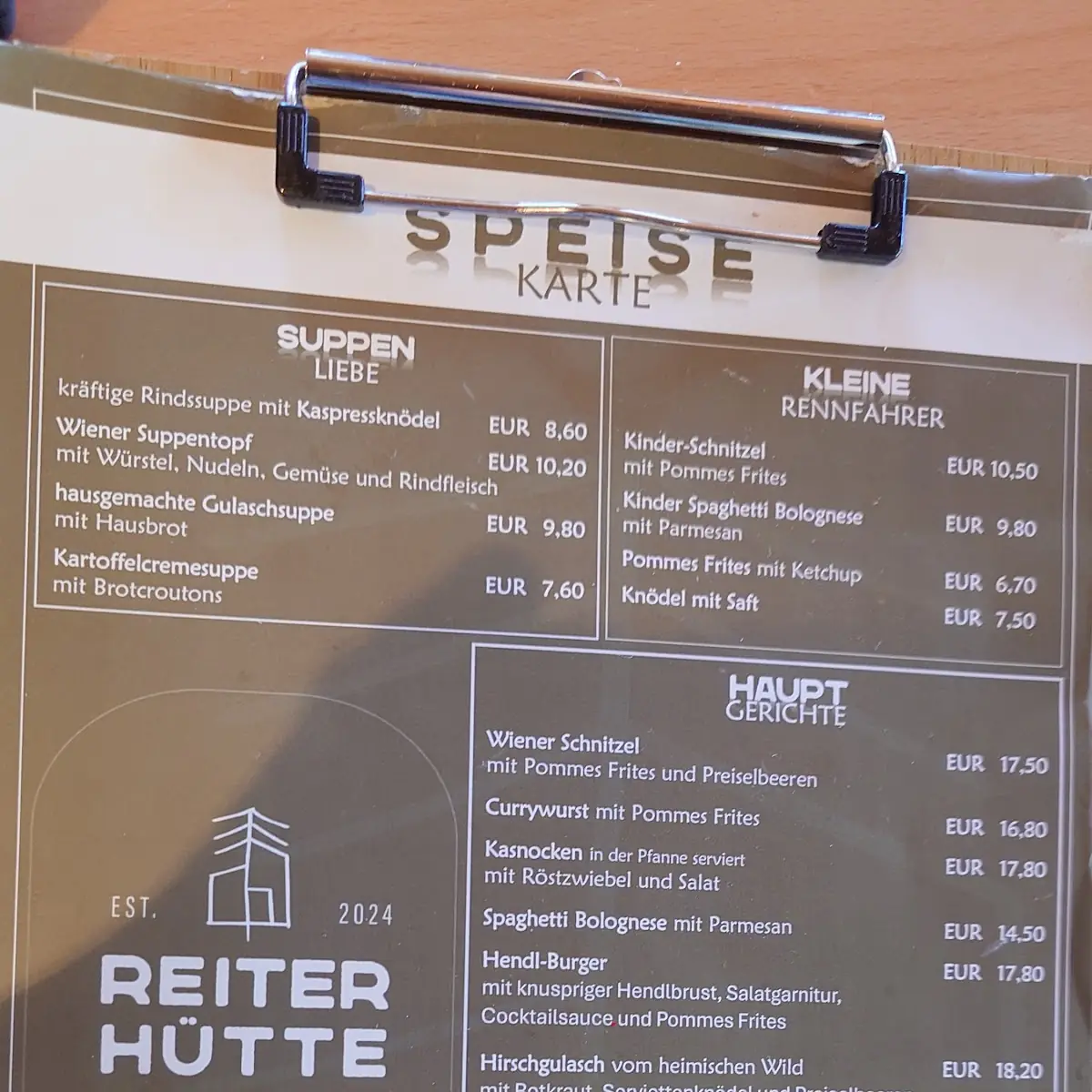 Speisekarte photo 2