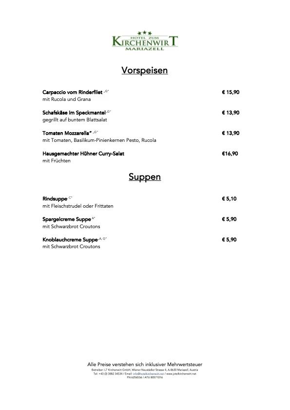 Speisekarte photo 3