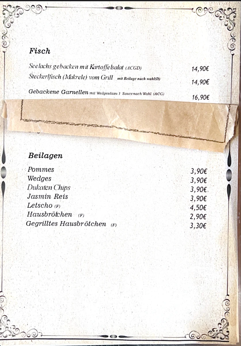 Speisekarte photo 2