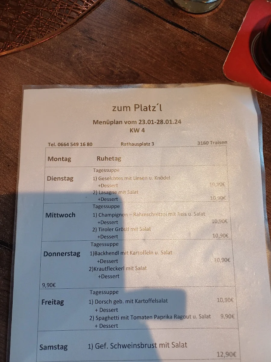 Speisekarte photo 3