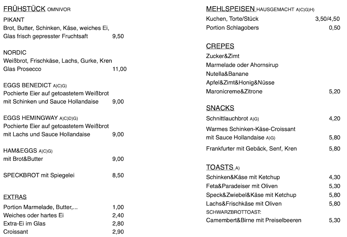 Speisekarte photo 2