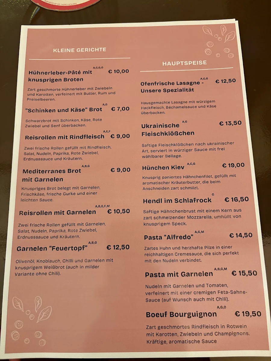 Speisekarte photo 8