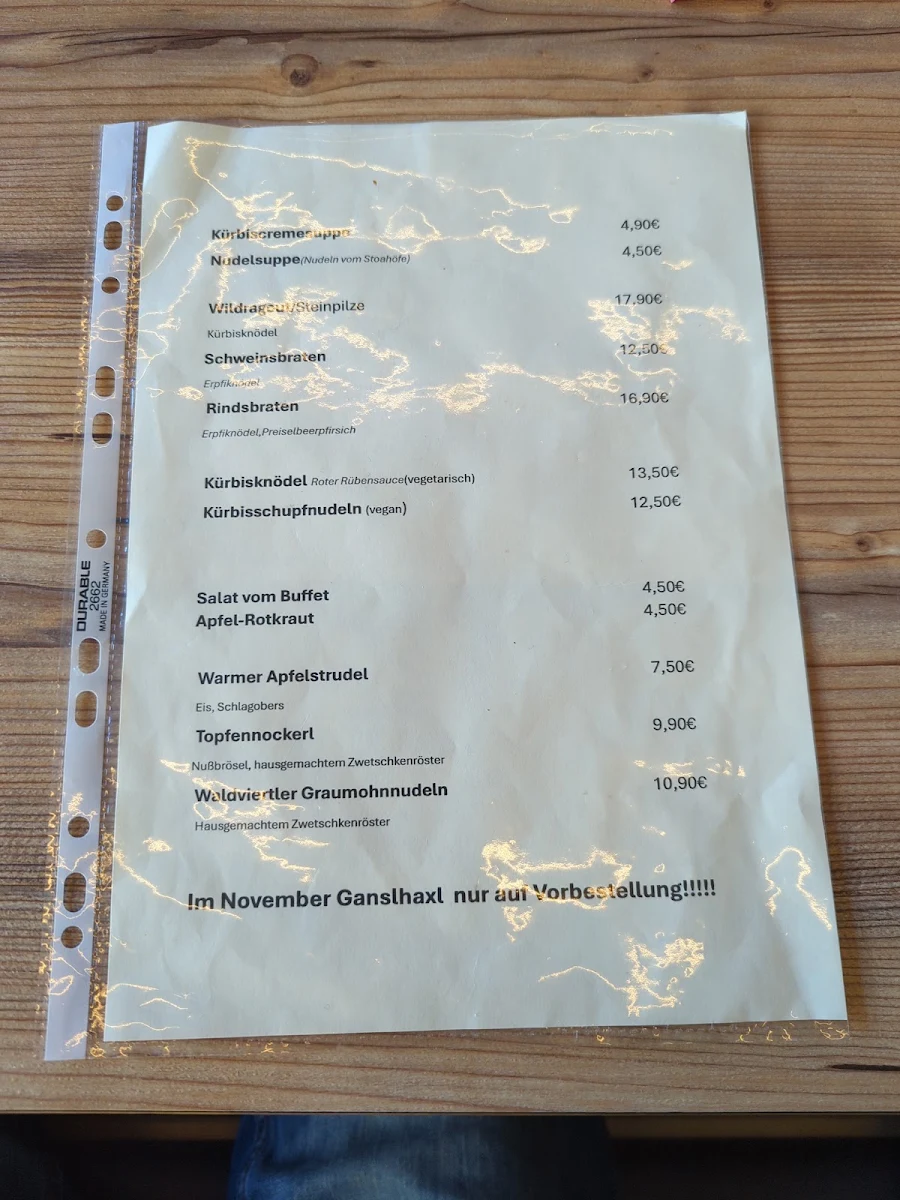 Speisekarte photo 2