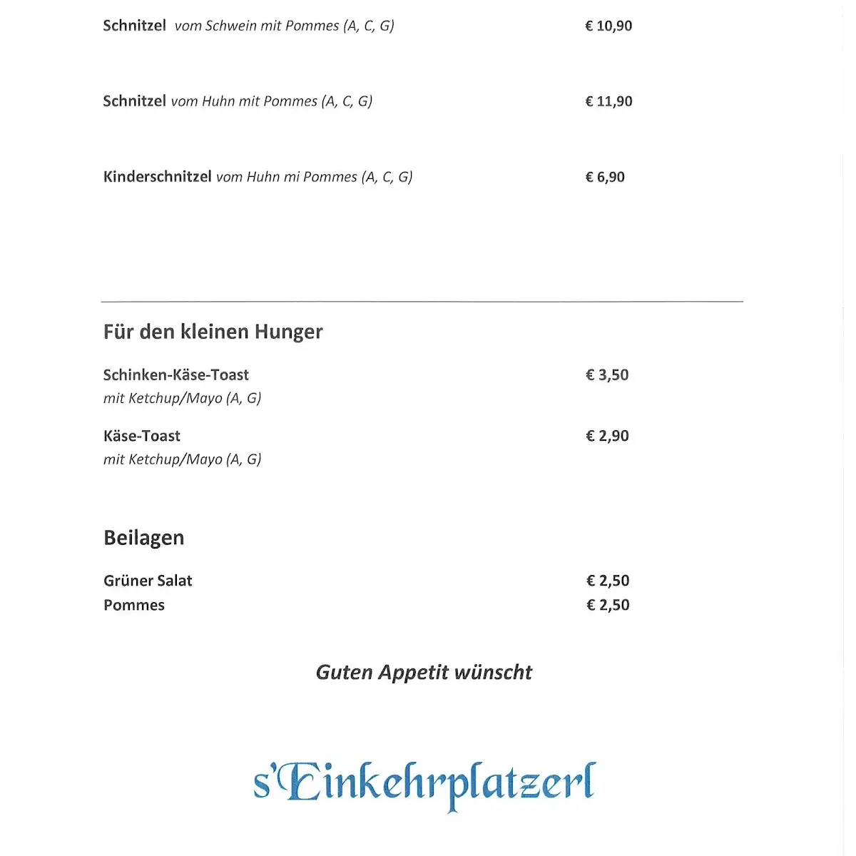 Speisekarte photo 3