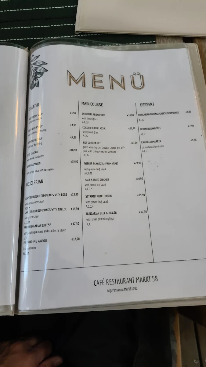 Speisekarte photo 2