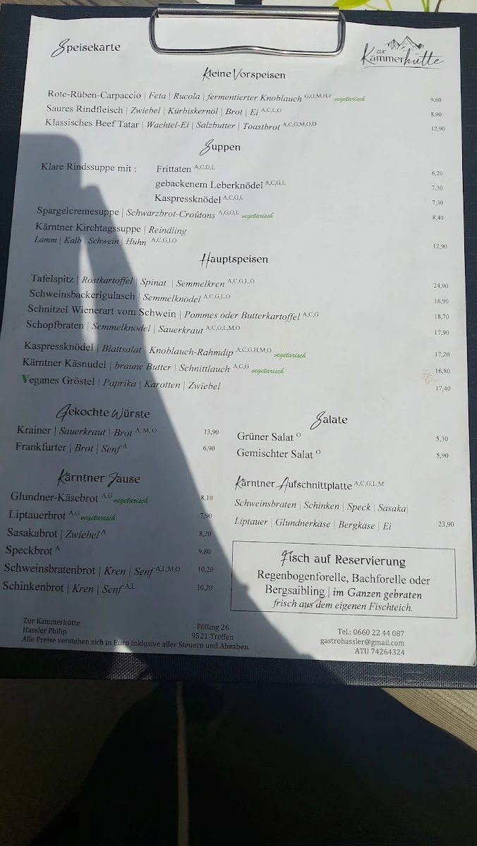 Speisekarte photo 2