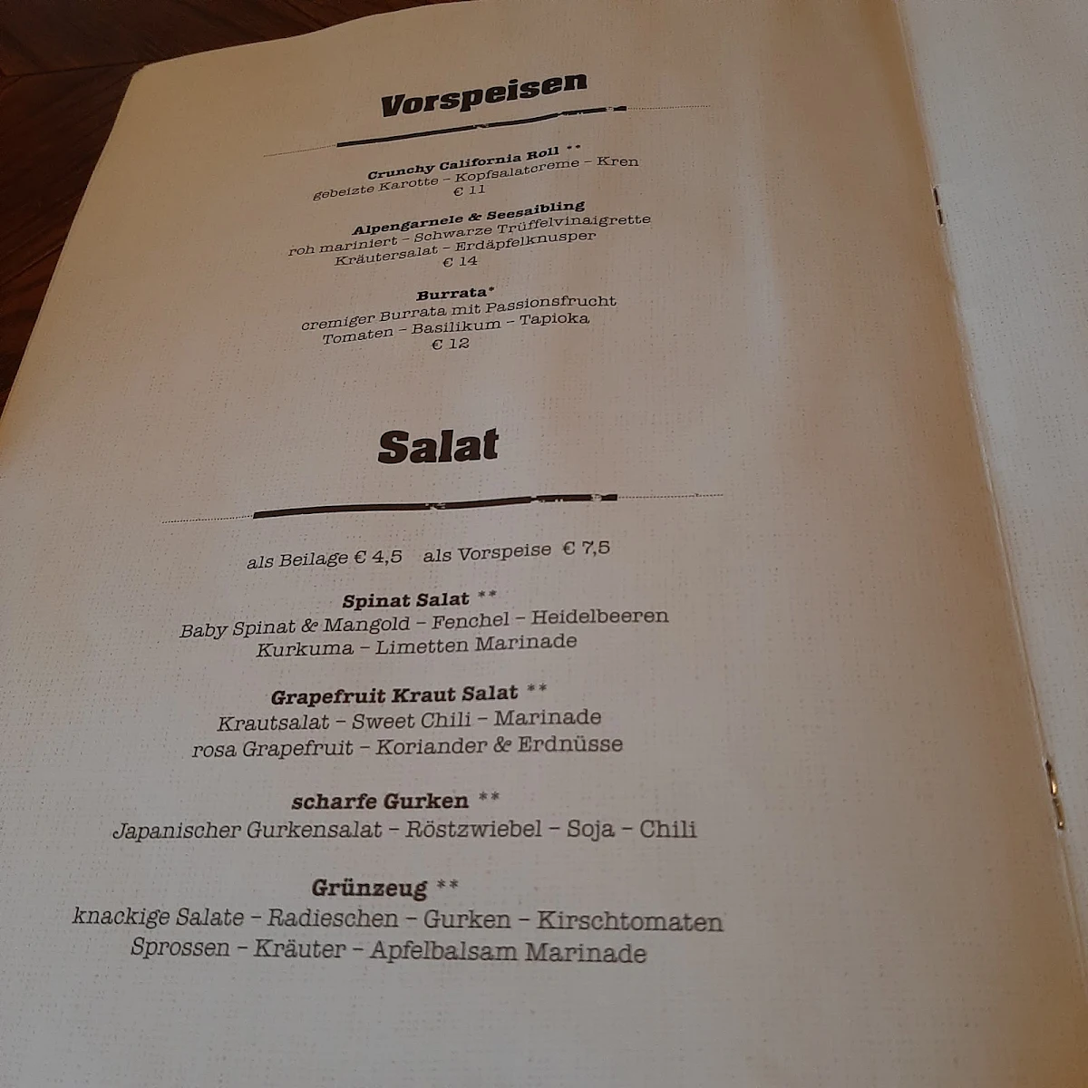 Speisekarte photo 9