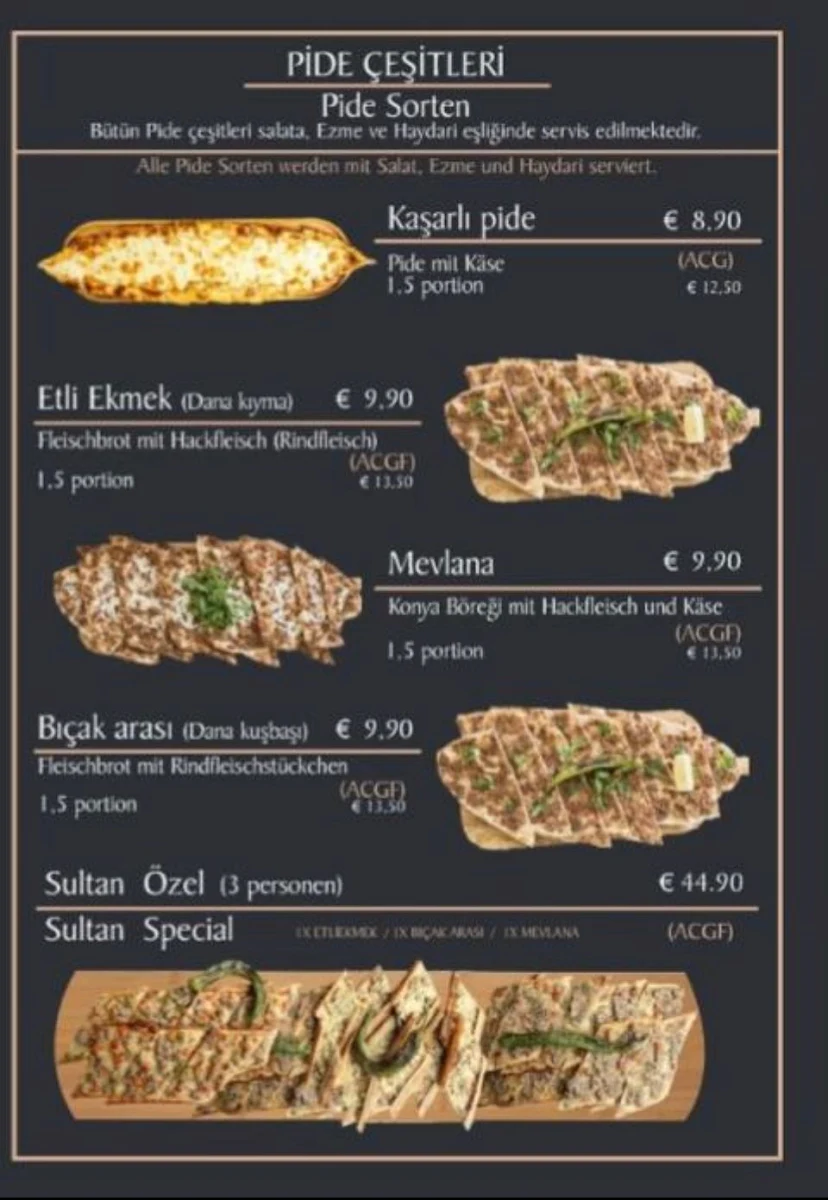 Speisekarte photo 2