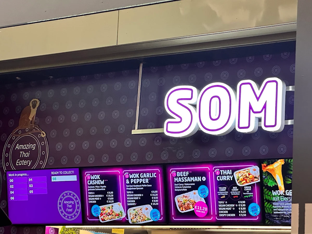 Speisekarte, Som Kitchen - Hauptbahnhof