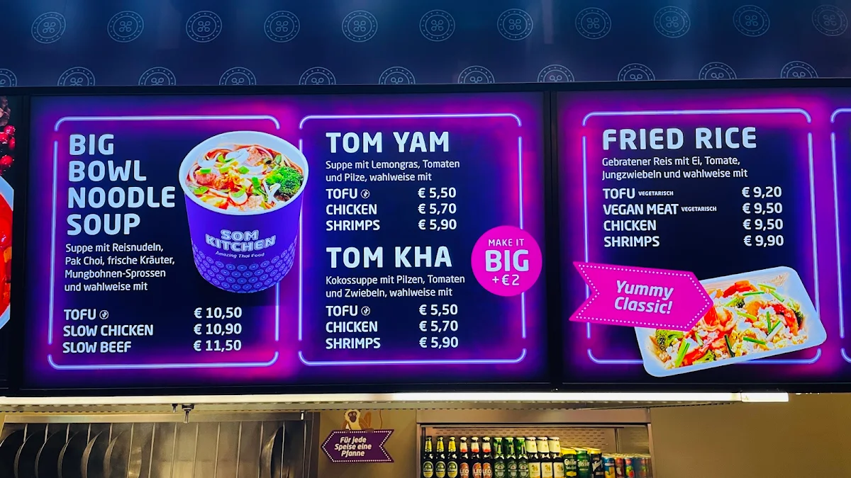 Speisekarte, Som Kitchen - Hauptbahnhof