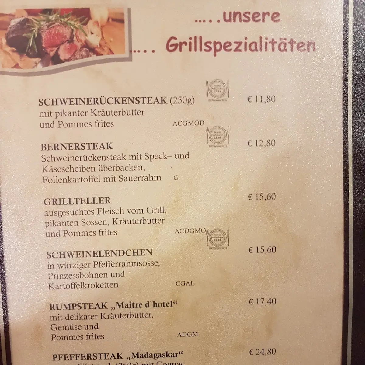 Speisekarte photo 4