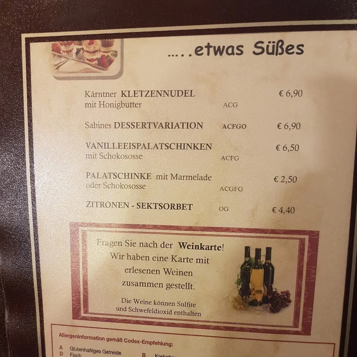 Speisekarte photo 5