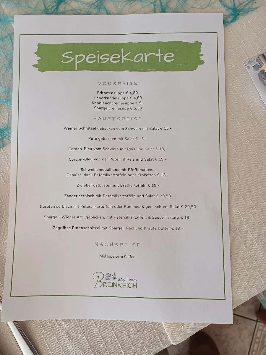 Speisekarte photo 2