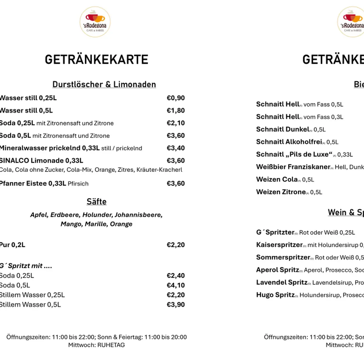 Speisekarte photo 2