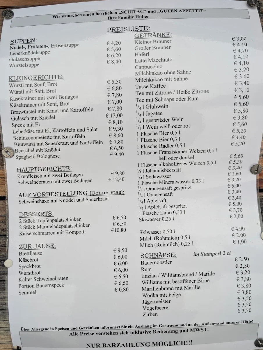 Speisekarte photo 1