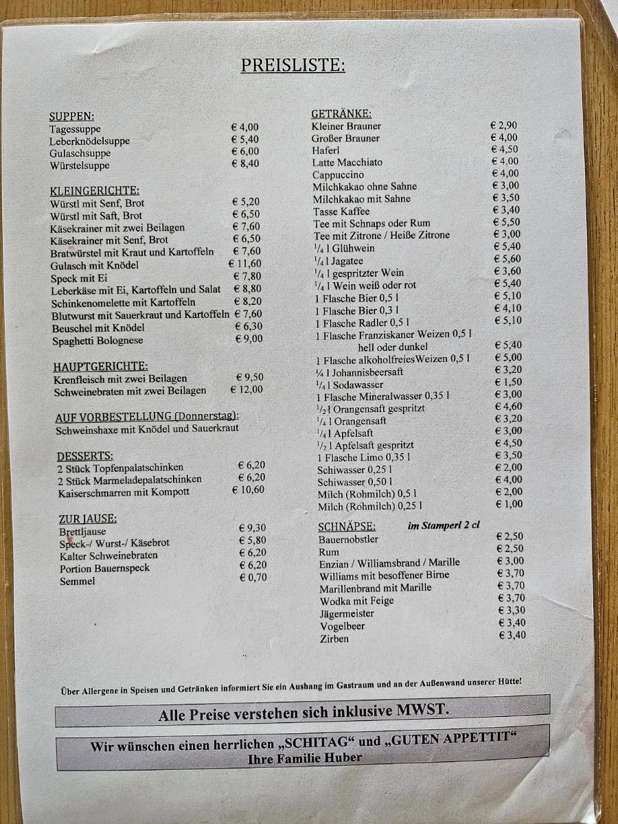 Speisekarte photo 3
