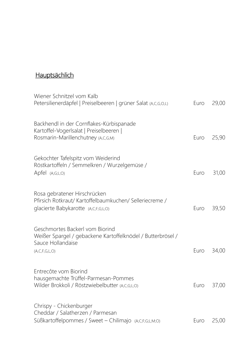 Speisekarte photo 1