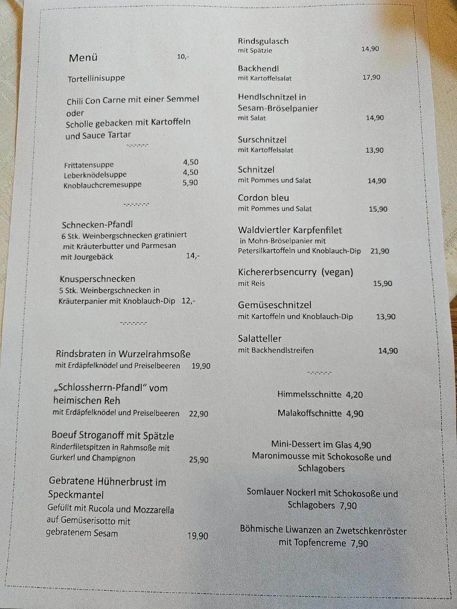 Speisekarte photo 1