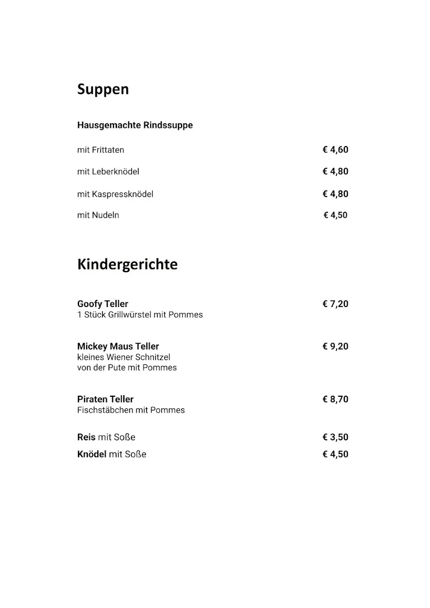 Speisekarte photo 2