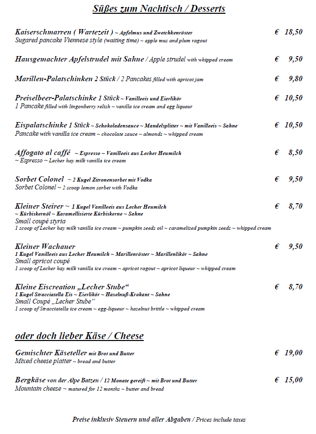 Speisekarte photo 1