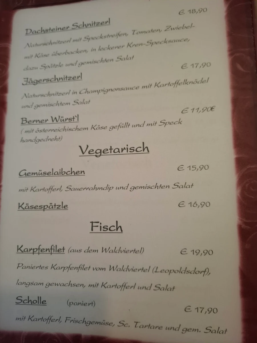 Speisekarte photo 1
