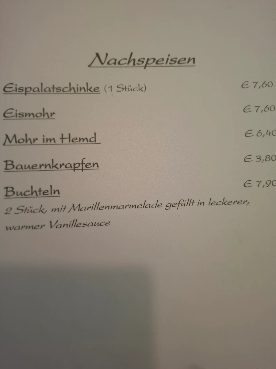Speisekarte photo 2