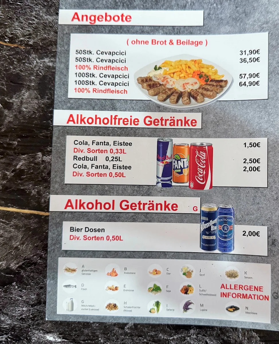 Speisekarte photo 2