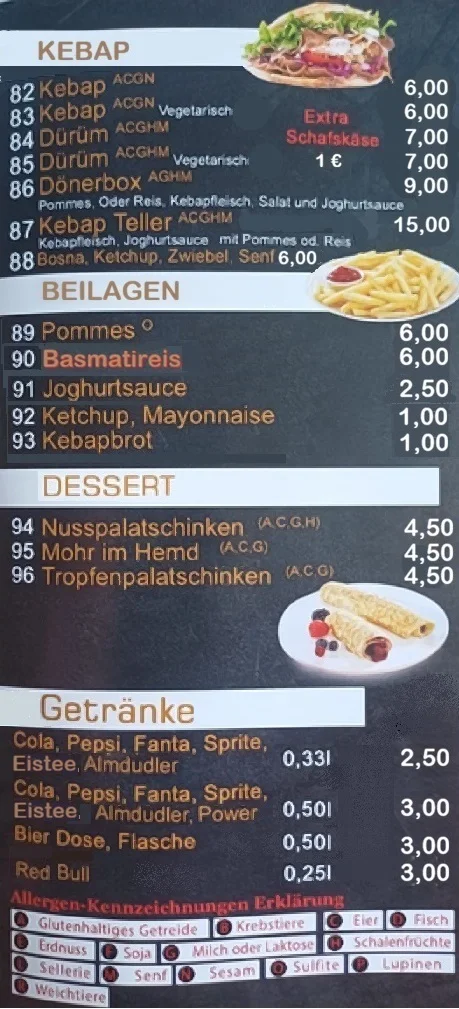 Speisekarte photo 2