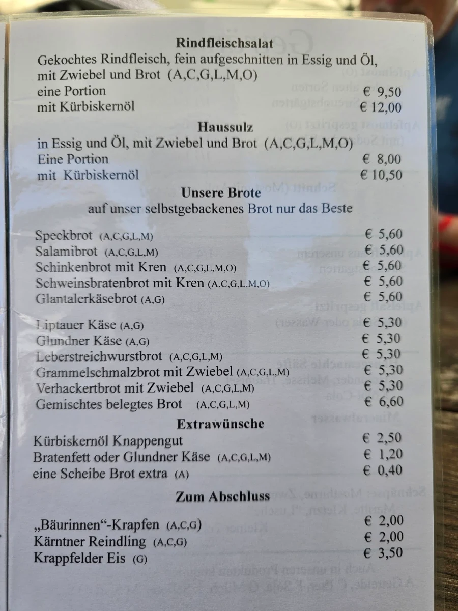 Speisekarte photo 1