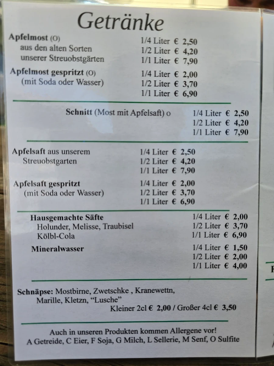 Speisekarte photo 2