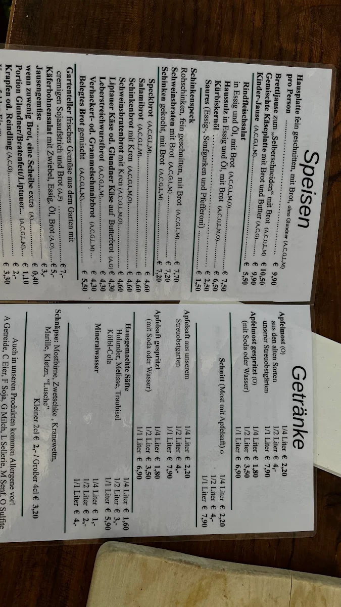 Speisekarte photo 5