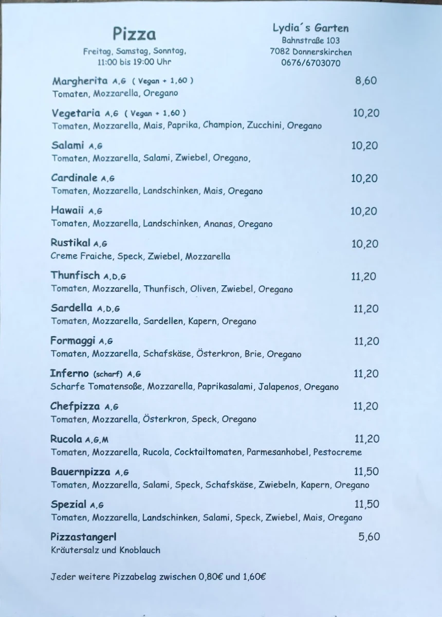 Speisekarte photo 1
