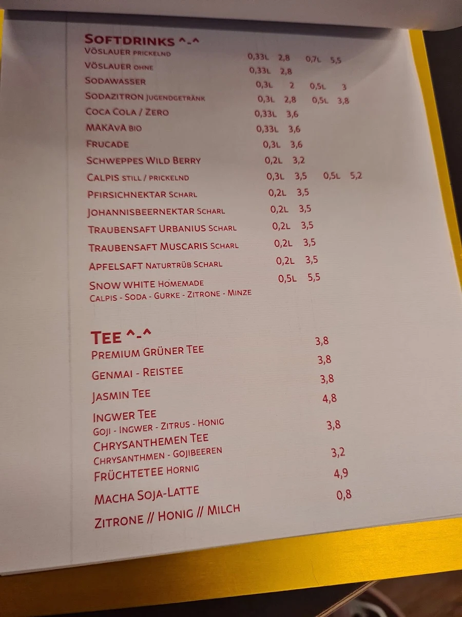 Speisekarte photo 2