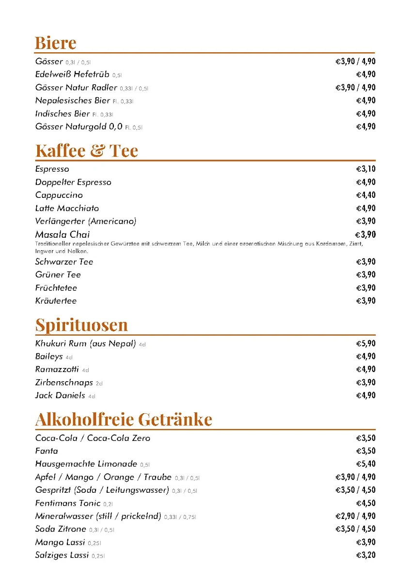 Speisekarte photo 1