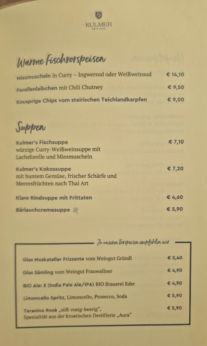 Speisekarte photo 1