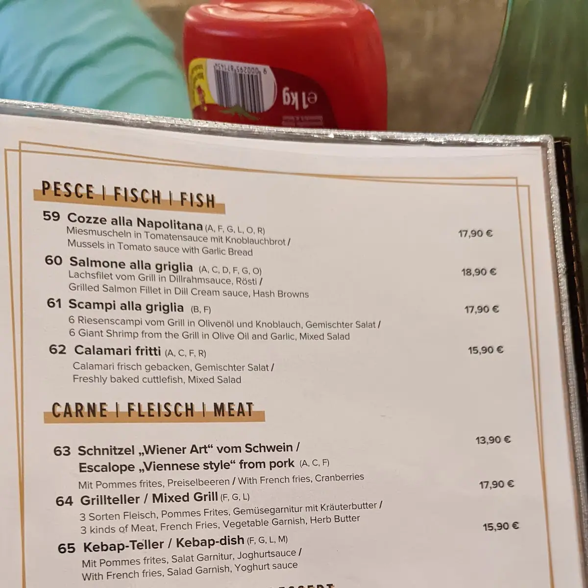Speisekarte photo 2