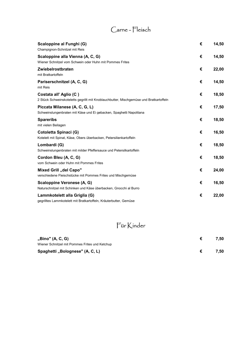 Speisekarte photo 6