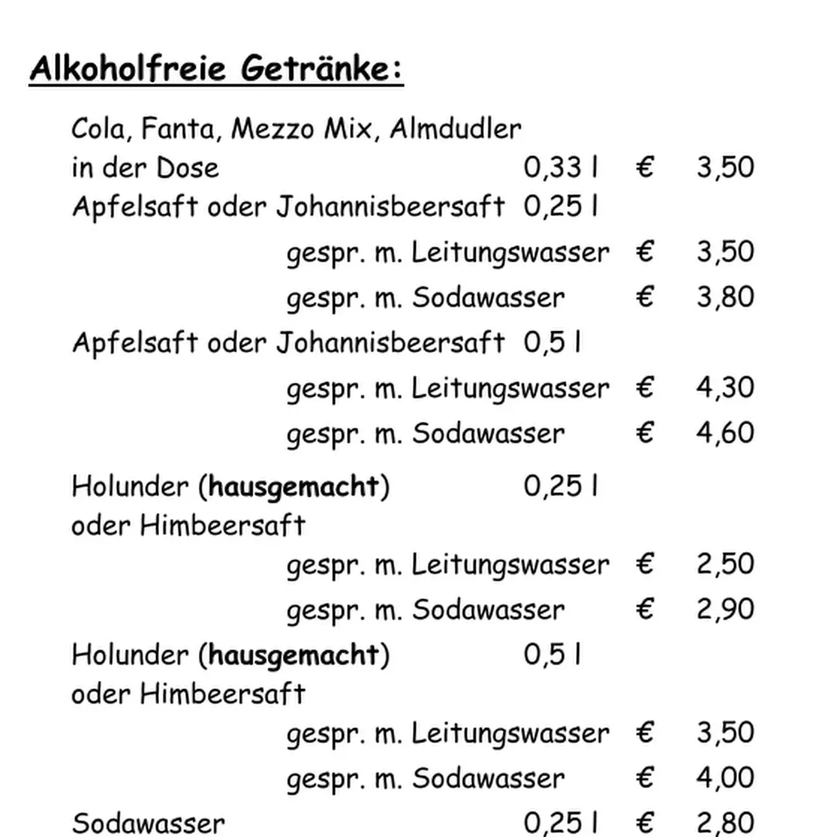 Speisekarte photo 4