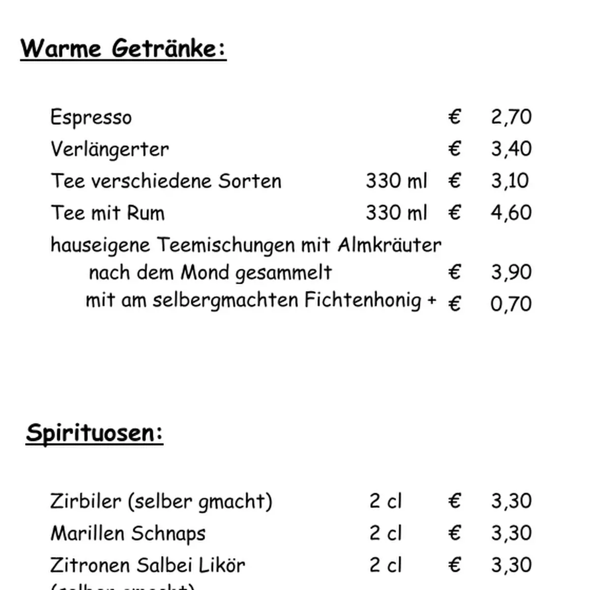 Speisekarte photo 6