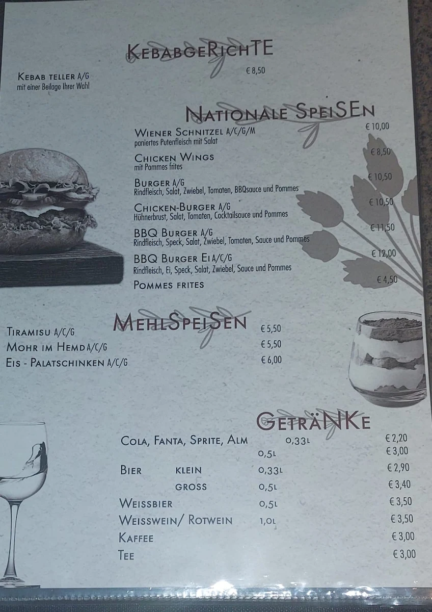 Speisekarte photo 2