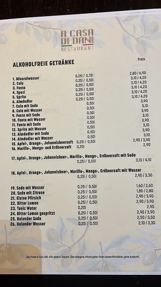 Speisekarte photo 1