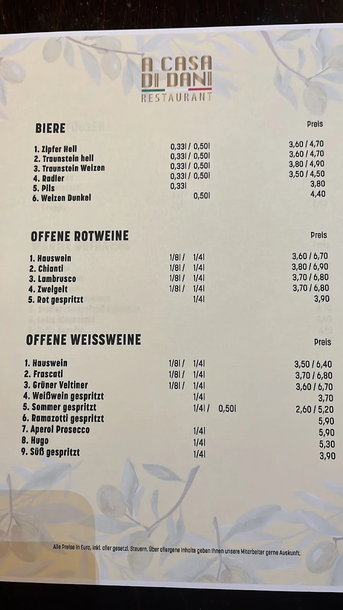 Speisekarte photo 2