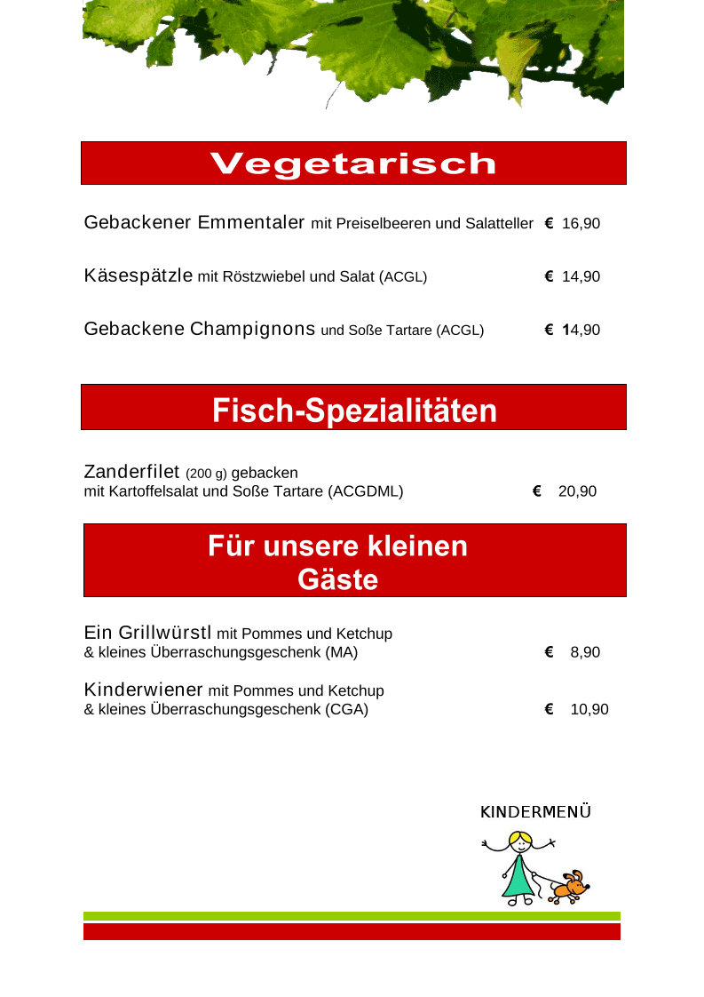 Speisekarte photo 6