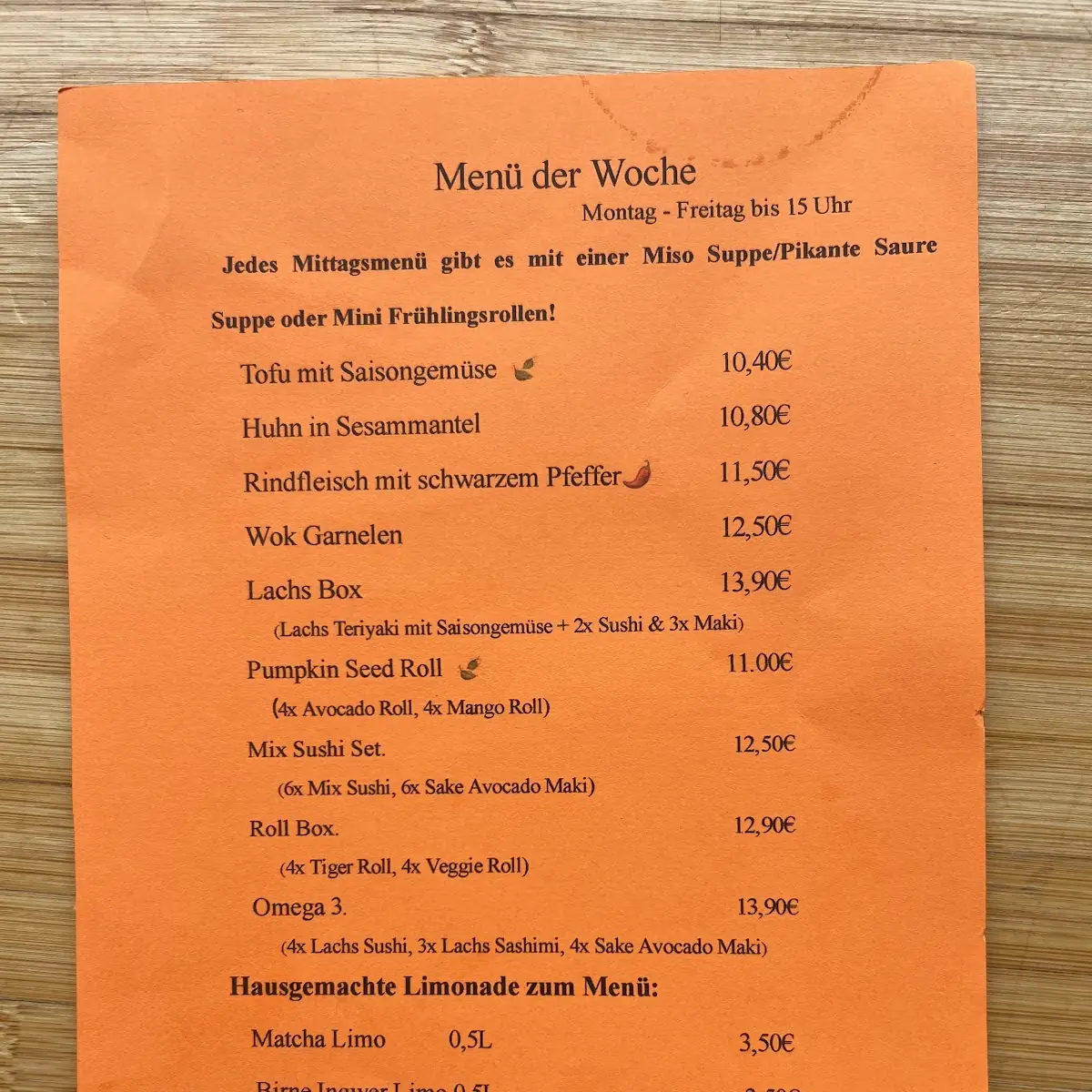 Speisekarte photo 2