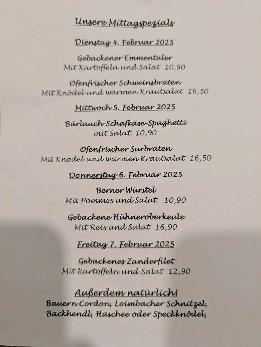 Speisekarte photo 1