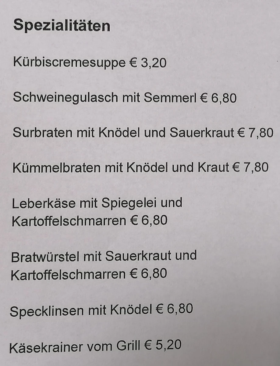 Speisekarte photo 1