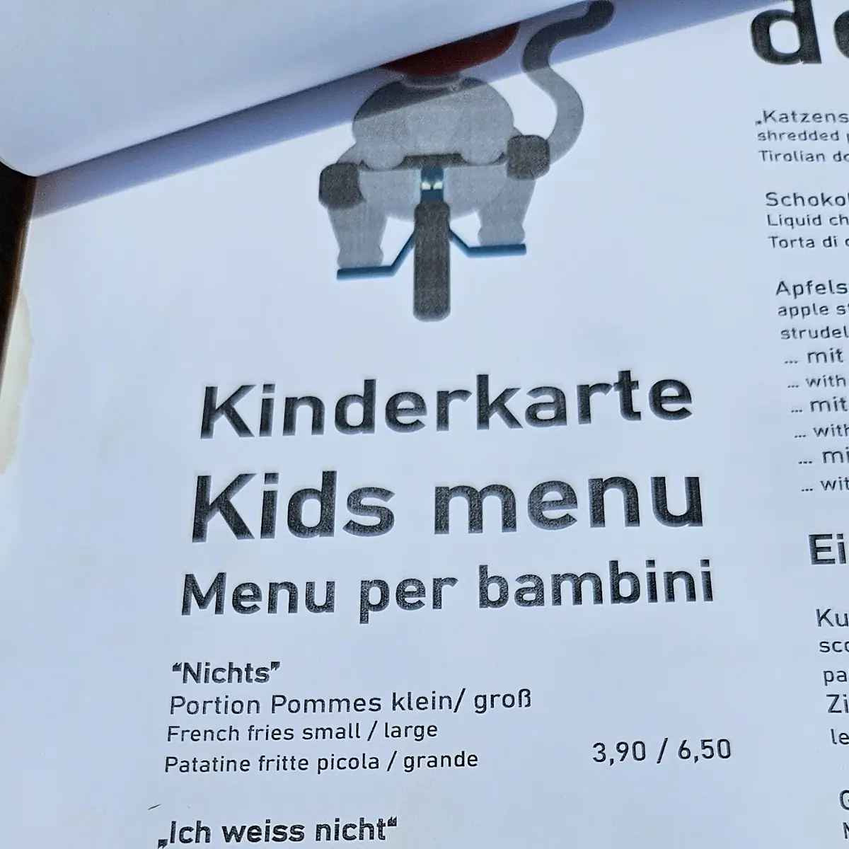 Speisekarte photo 2